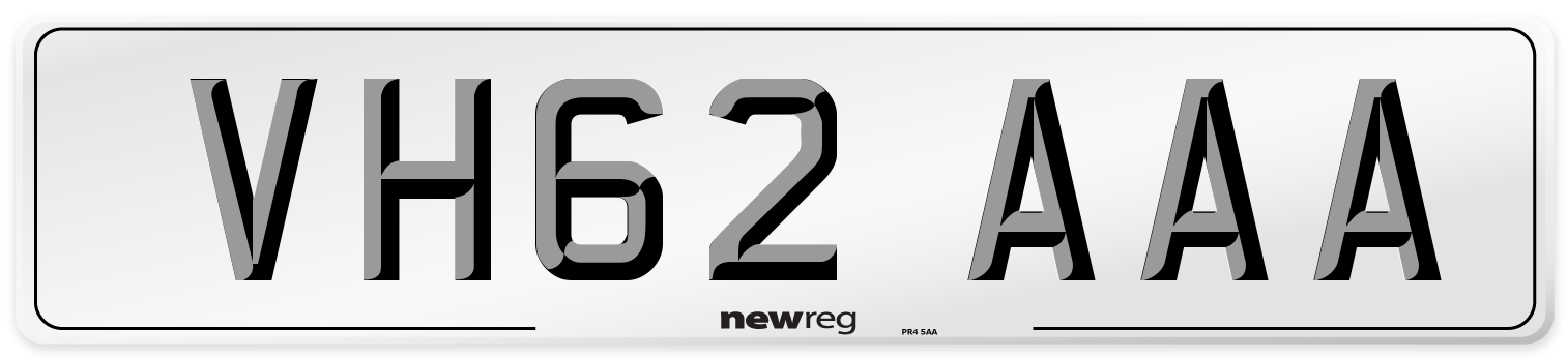 VH62 AAA Number Plate from New Reg